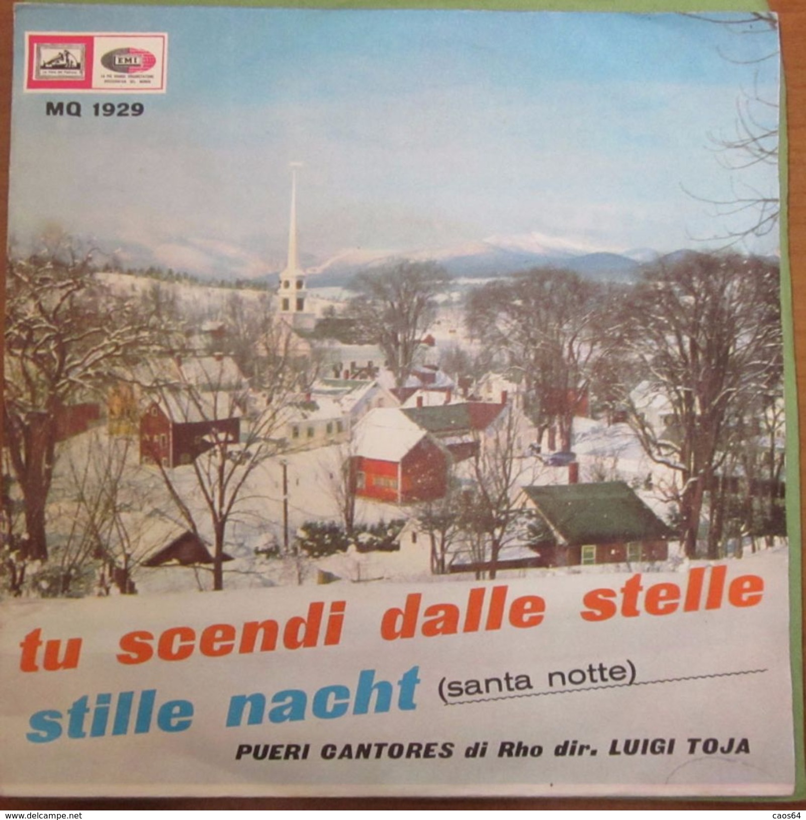Pueri Cantores Di Rho Luigi Toja - Tu Scendi Dalle Stelle / Santa Notte (Stille Nacht) (7") - Christmas Carols