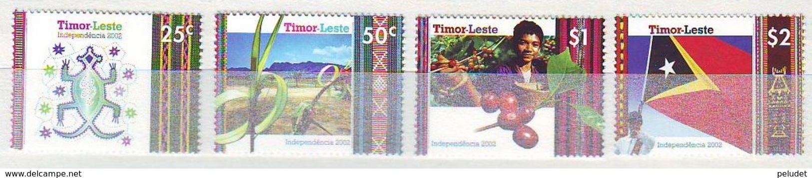 Timor Leste - 2002, Independence 4v Mnh - Timor Oriental