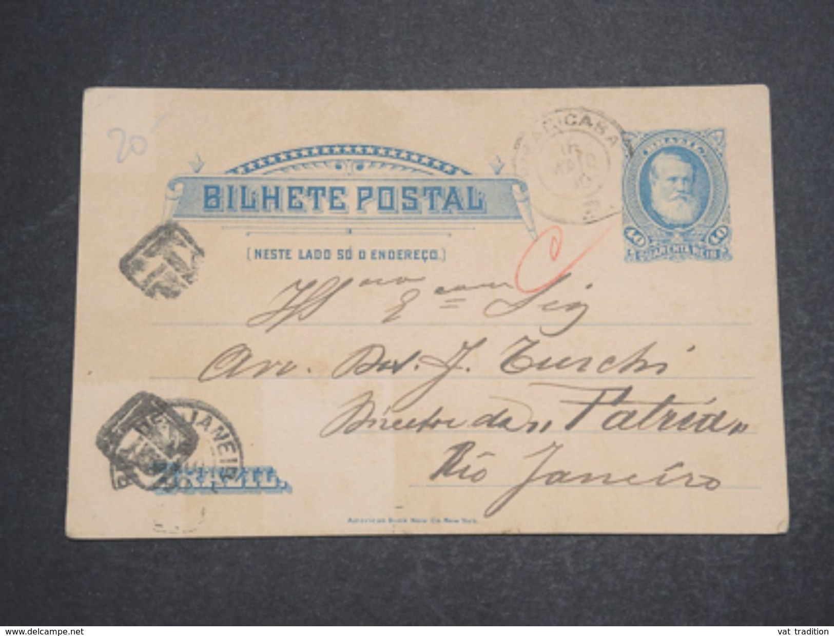 BRÉSIL  - Entier Postal Pour Rio De Janeiro En 1890  - L 10175 - Entiers Postaux