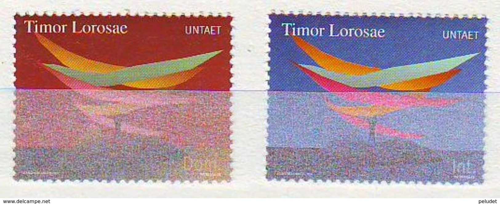 Timor Leste - 2000, Independence 2v ** - Mi 369-0, Sn 350-1, Yt 1-2, Sg 1-2 - Timor Oriental