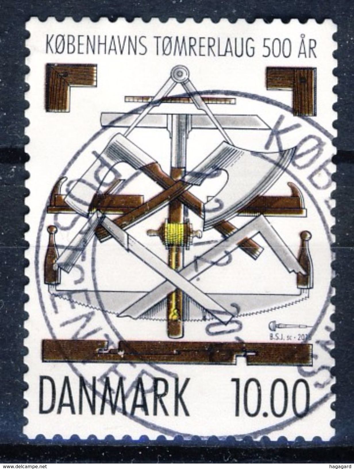 +D2466. Denmark 2015. Carpenters Association. Michel 1846. Used. - Used Stamps