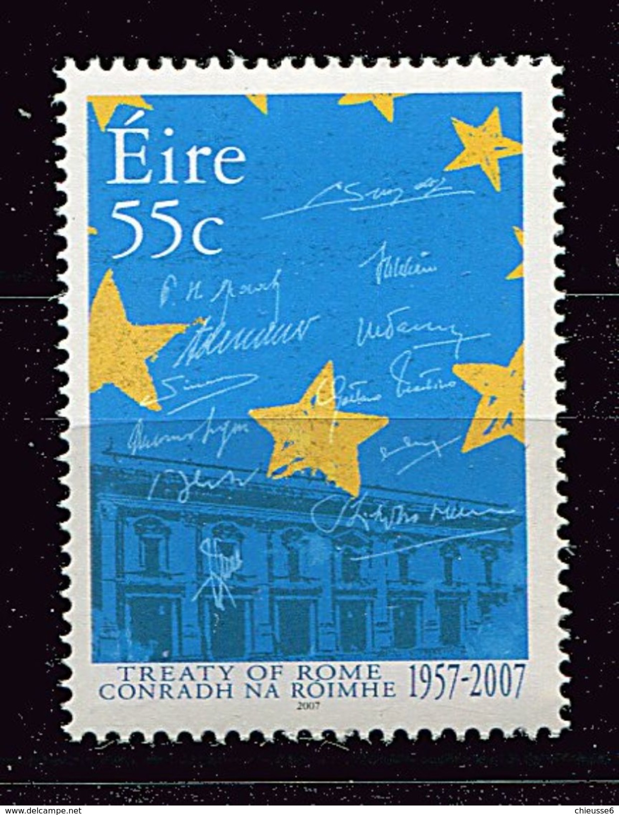 Lot 239 - B 19 - Irlande** N° 1762 - Cinquant. Du Traité De Rome -  Année 2007 - 2007
