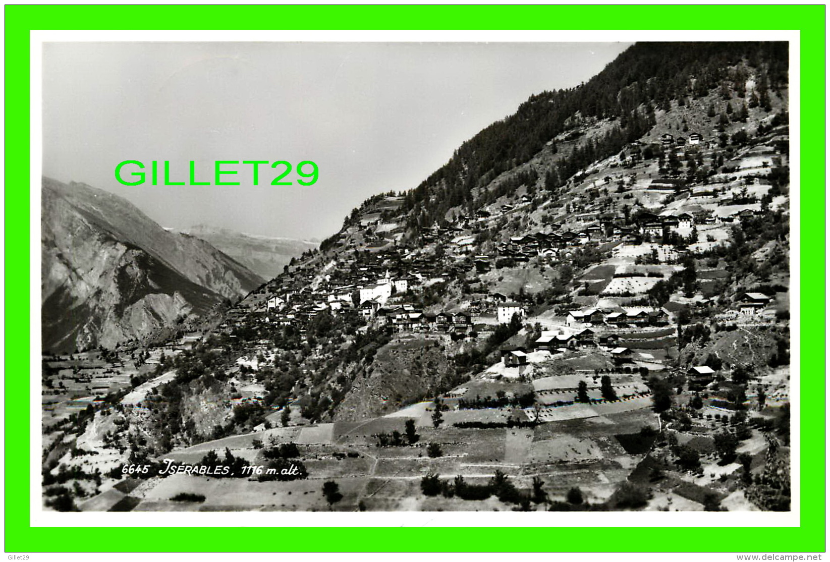 ISÉRABLES, SUISSE,  VS -  1116 M. ALT.  -  EDITION PHOT. PERROCHET - TRAVEL IN 1954 - - Isérables