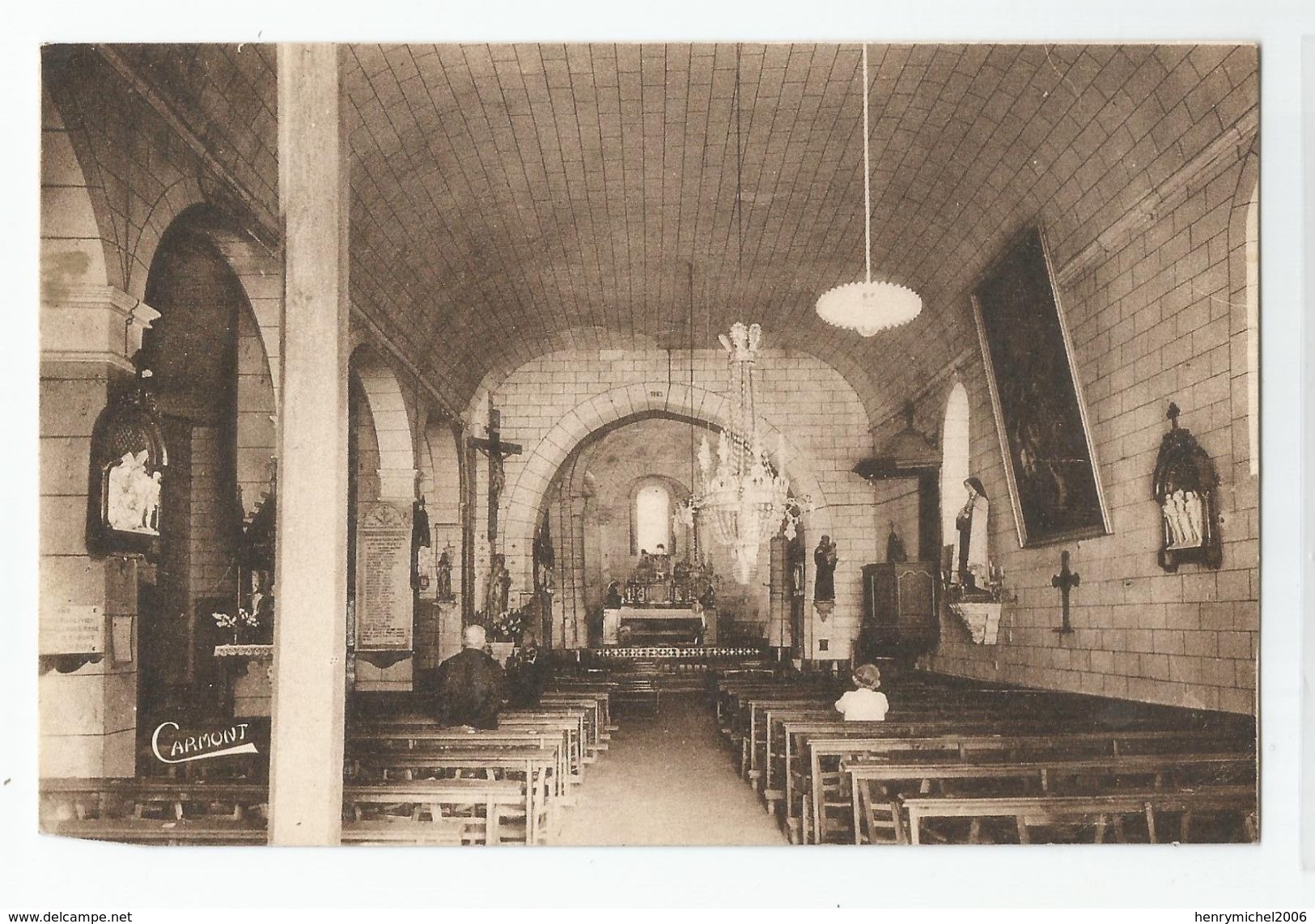 16 Charente Salles Lavalette Intérieur De L'église Saint Martin - Sonstige & Ohne Zuordnung