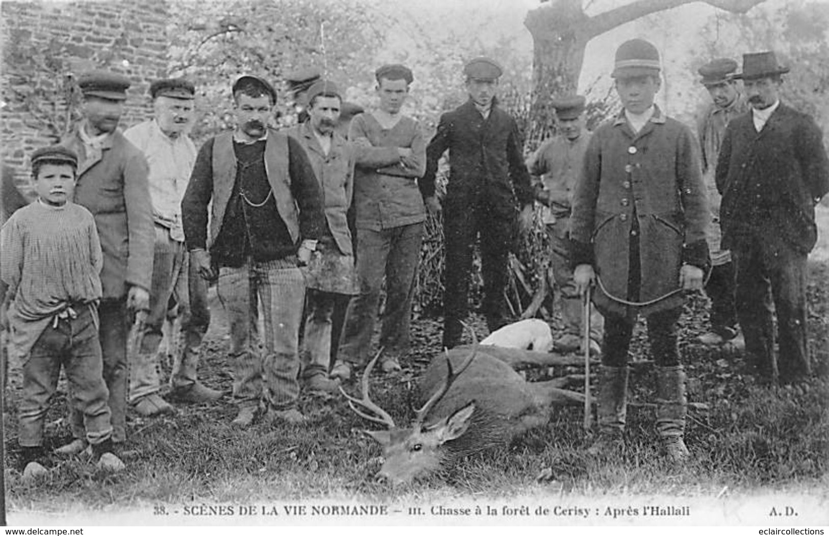 Cerisy La Forêt        50         Thème Chasse A Courre    Chasse Au Cerf     2 Cartes   ( Voir Scan) - Andere & Zonder Classificatie