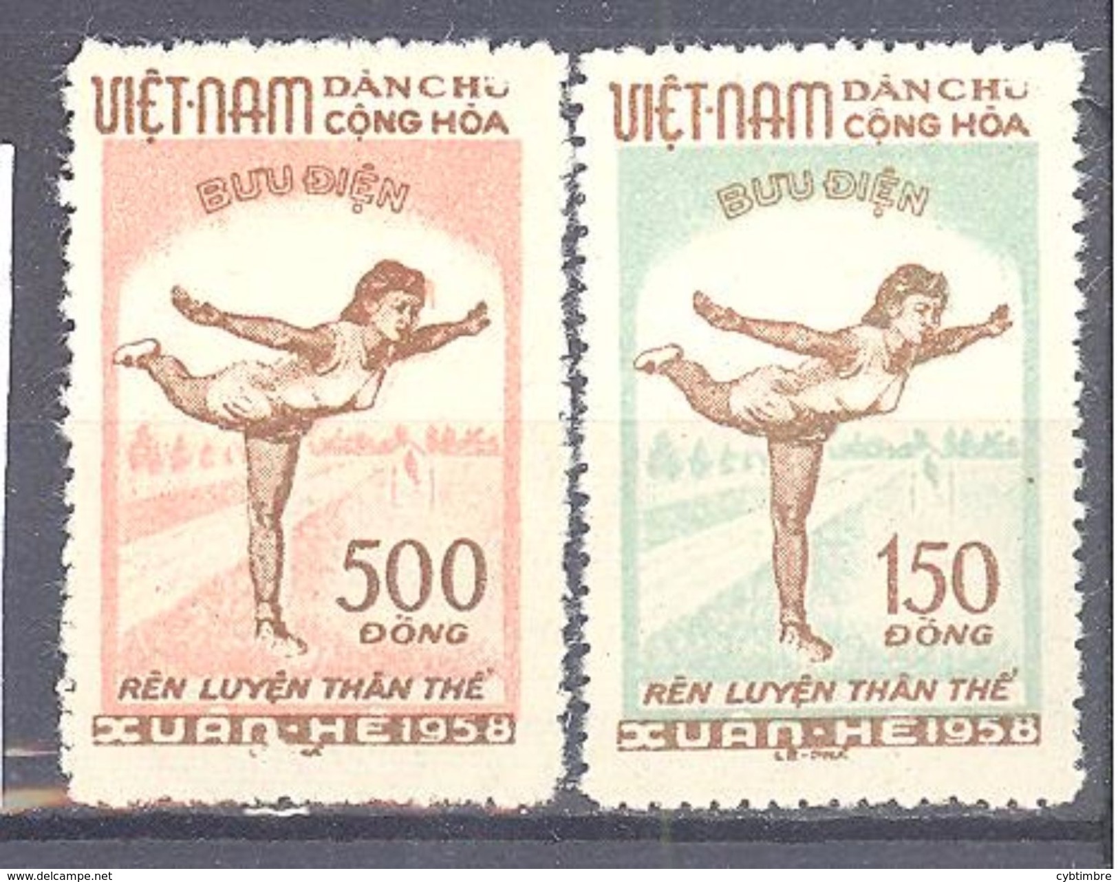 Viet Nam Du Nord: Yvert 135/136(*); Cote 44.00€ - Viêt-Nam