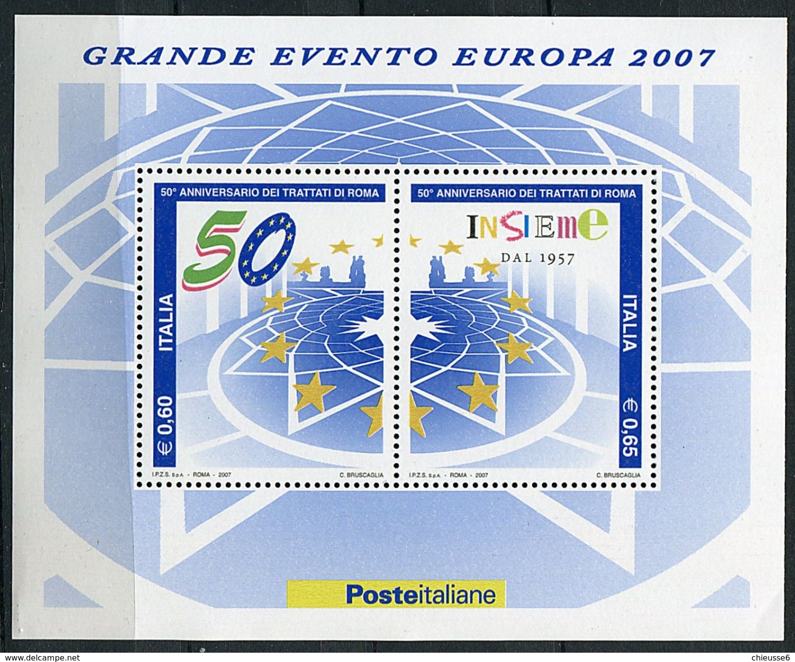 Lot 246 - B 19 - Italie** Bloc N° 42 - Cinquant. Du Traité De Rome - Année 2007 - 2007