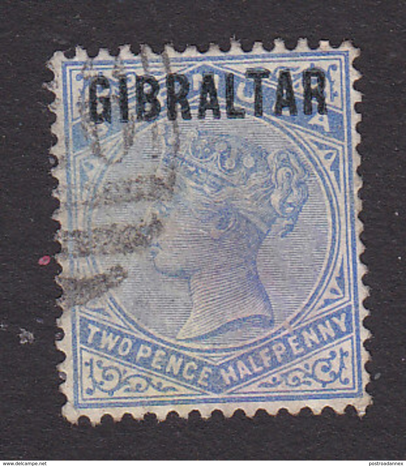 Gibraltar, Scott #4, Used, Victoria Overprinted, Issued 1886 - Gibraltar