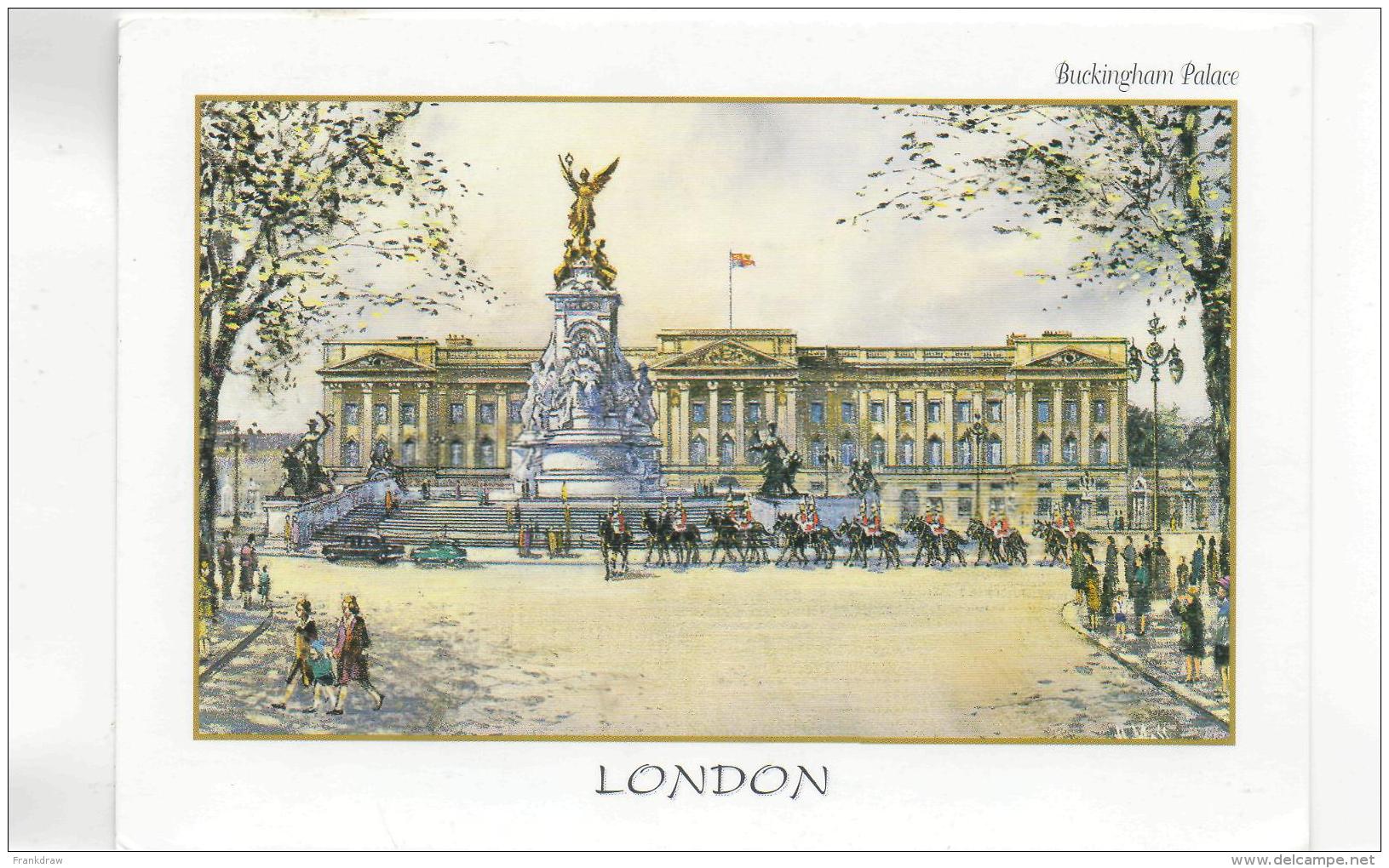 Postcard - London - Buckingham Palace - Card Nom1 - Posted But Date Obscured Very Good - Unclassified