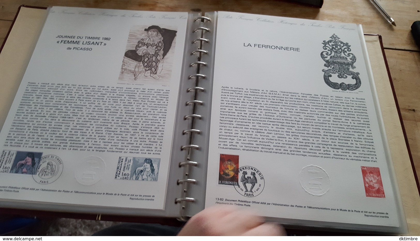 LOT 376848 ALBUM TIMBRE DE FRANCE DOCUMENT PHILATELIQUE 1982/83  PORT A 10 EUROS