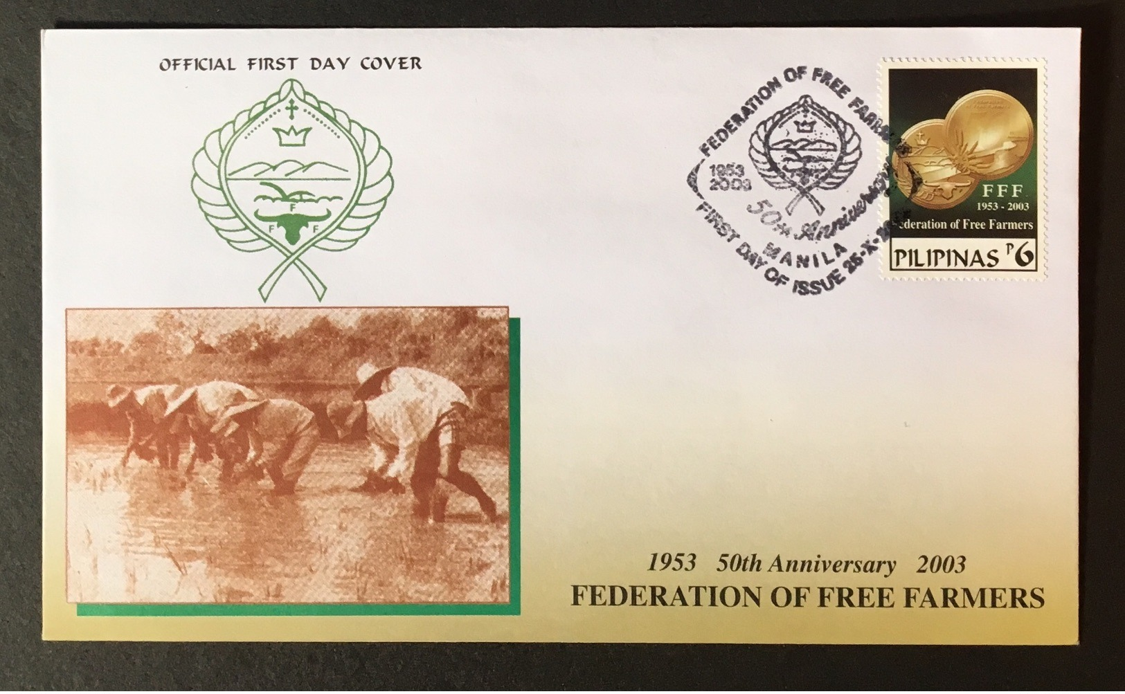 FDC Philippines 2003 - Federation Of Free Farmers - Agricultura