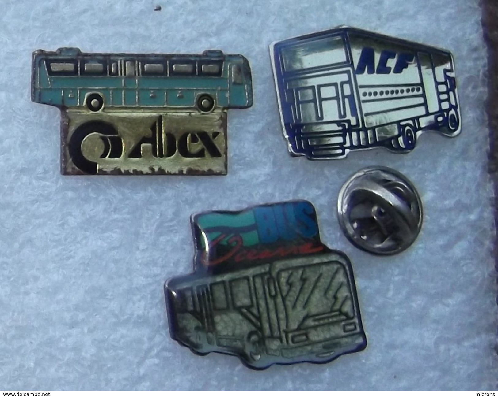 AUTOCARS 3 PIN'S BUS OCEANE ACF ABEX      CCCC    087 - Transports