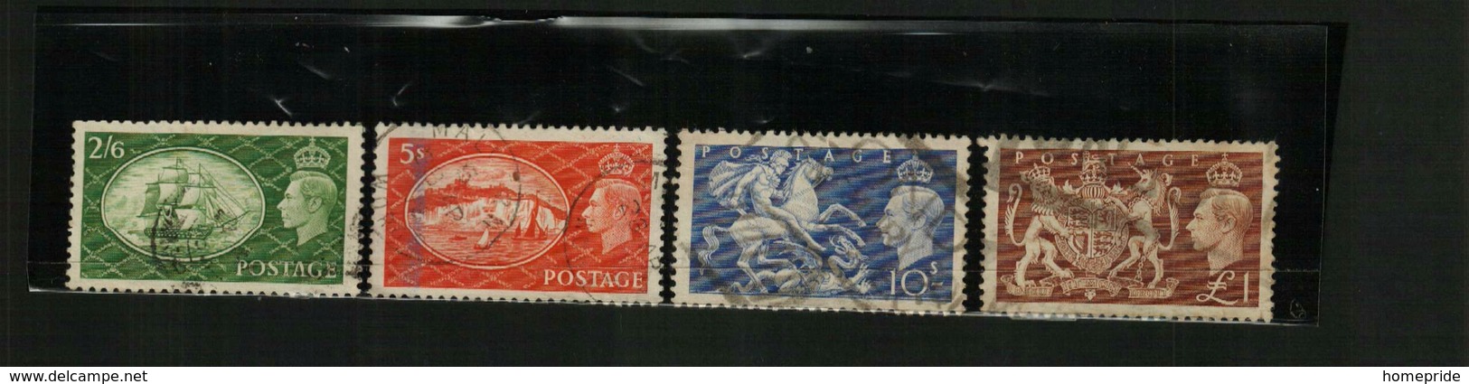 GB – GVI – 1951 - HIGH VALUES - USED - 4 Stamps - Used Stamps