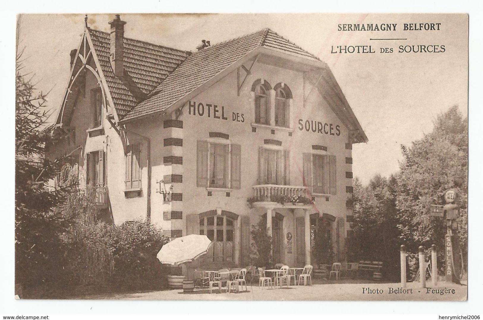 90 - Sermagny Belfort L'hotel Des Sources Arret Des Autobus De Giromagny - Altri & Non Classificati