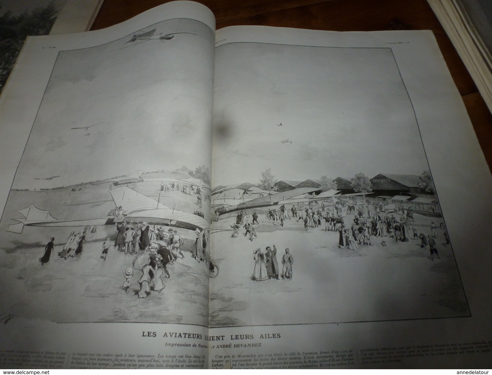 1910 L'ILLUSTRATION:Roses de Bagatelle;Notre race;1er paquebot aérien;Aviation;Expo-Chasse à Vienne;Meeting à Rouen;etc