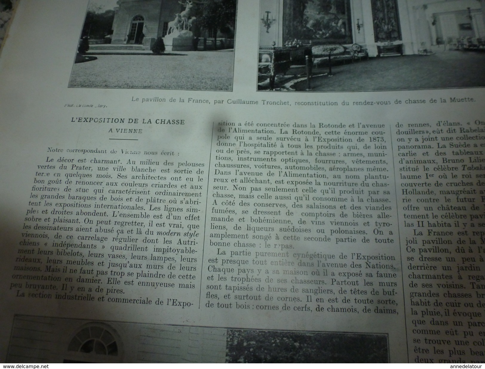 1910 L'ILLUSTRATION:Roses de Bagatelle;Notre race;1er paquebot aérien;Aviation;Expo-Chasse à Vienne;Meeting à Rouen;etc