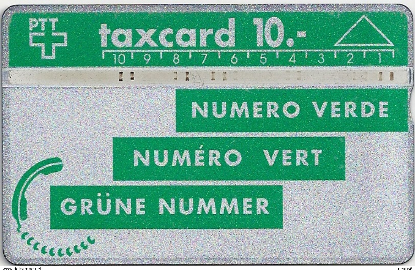 Switzerland - Swisscom - L&G PTT Series 8-9 - Dark Green - P07B - 1991 - 109C - 30.000ex, Used - Switzerland