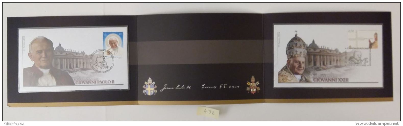 FDC VATICANO FOLDER 2 BUSTE  (419B - FDC