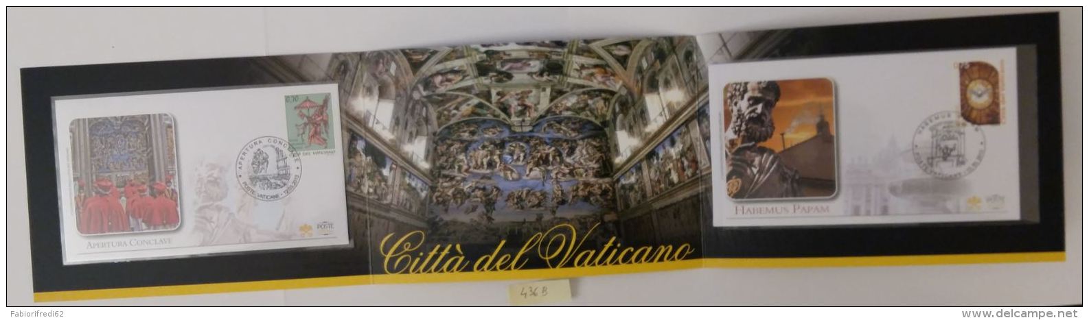 FDC VATICANO FOLDER 2 BUSTE  (436B - FDC