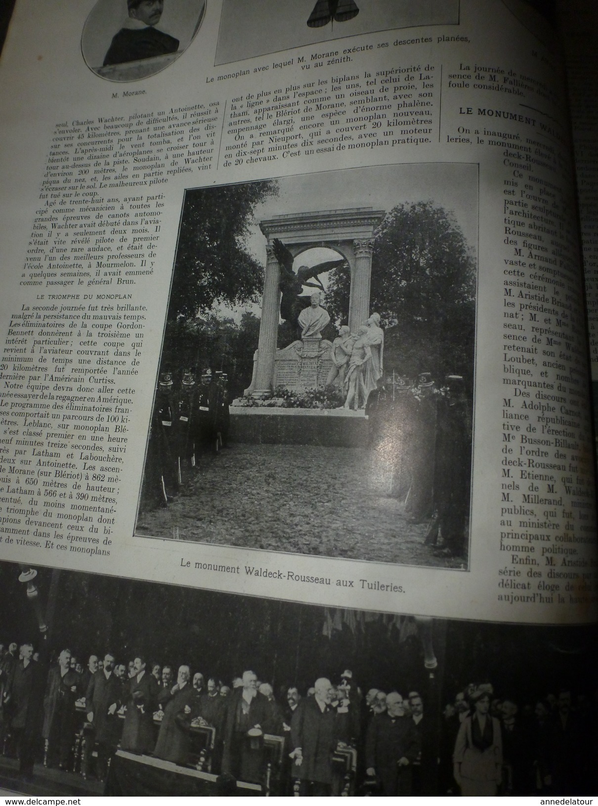 1910 L'ILLUSTRATION:Espagne;Wachter Tué-monoplan;Waldeck-Rousseau;Expo Bruxelles;Monoplan Blériot à Saïgon;Toulouse;etc - L'Illustration