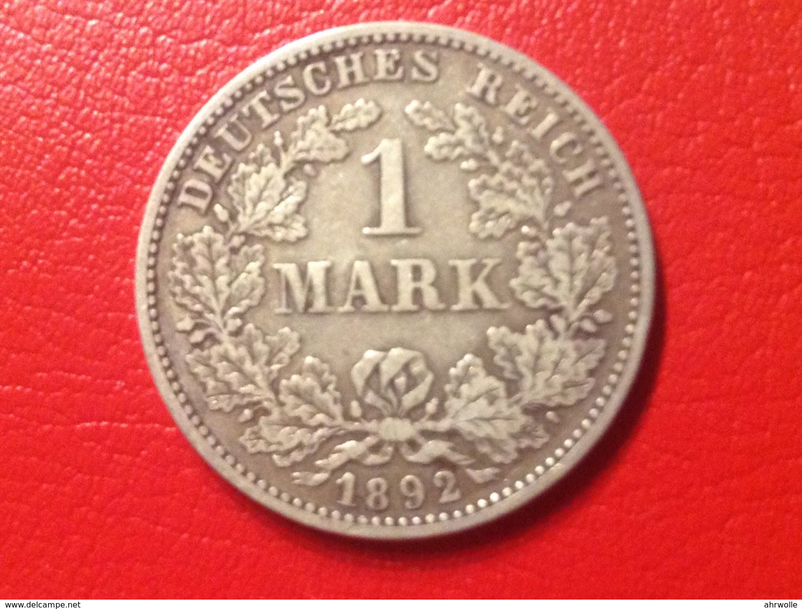 Münze 1 Mark Großer Adler 1892 E Kaiserreich Jaeger 17 - 1 Mark