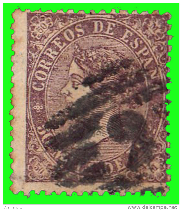 ESPAÑA SELLO DE ISABEL II  AÑO  1868 -50 M. - Usados
