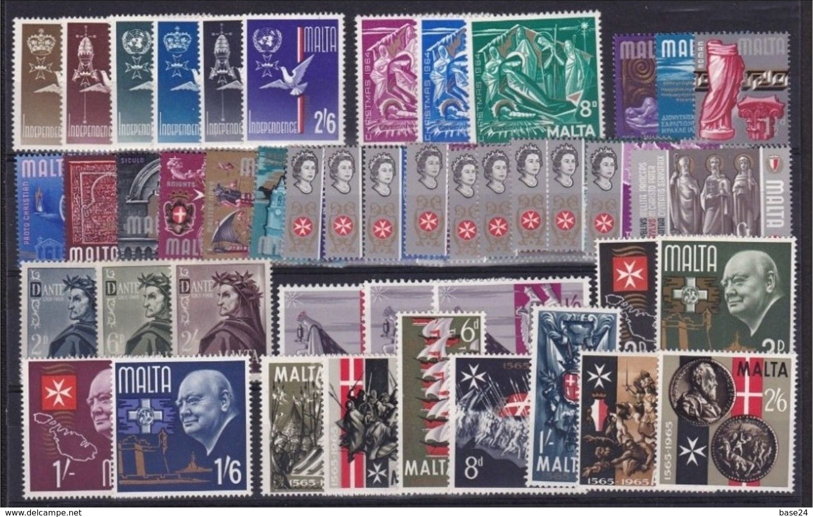 1964 1965 Malta 2 ANNATE  2 YEARS 6 Serie 294/3334 MNH** - Malta