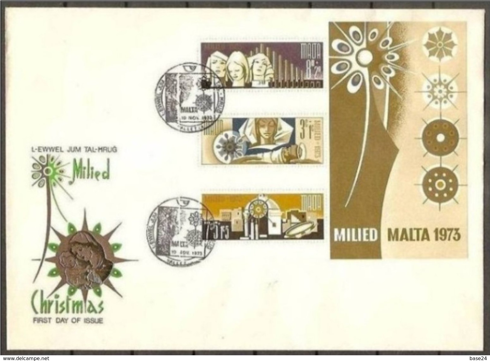 1972 .. 1980 Malta 5 FOGLIETTI (2/3/4/5/6) Su 5 FDC Grandi  5 Souv.sheets On Big FDC - Malta