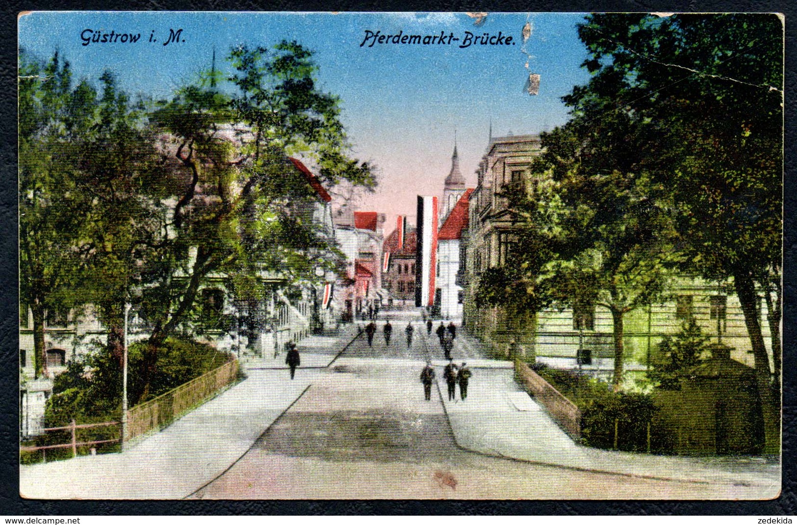 A9434 - Güstrow - Pferdemarkt Brücke - Hermann Wagener - Gel - Guestrow