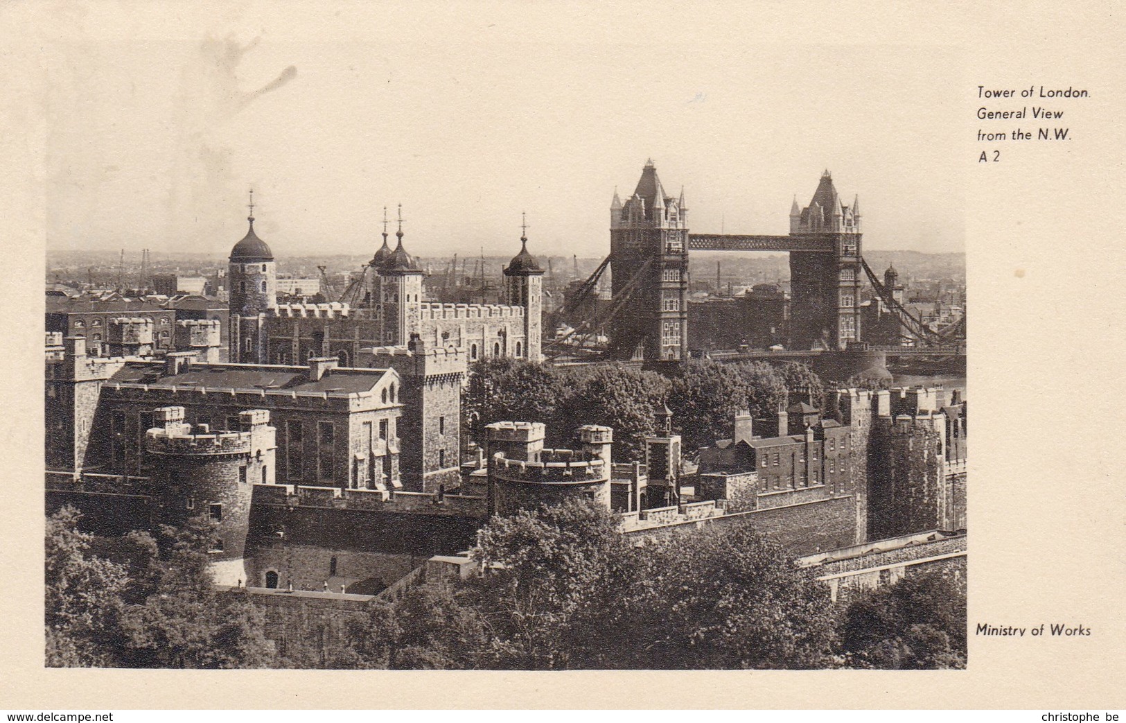 Tower Of London, General View From The N.W. (pk40604) - Other & Unclassified