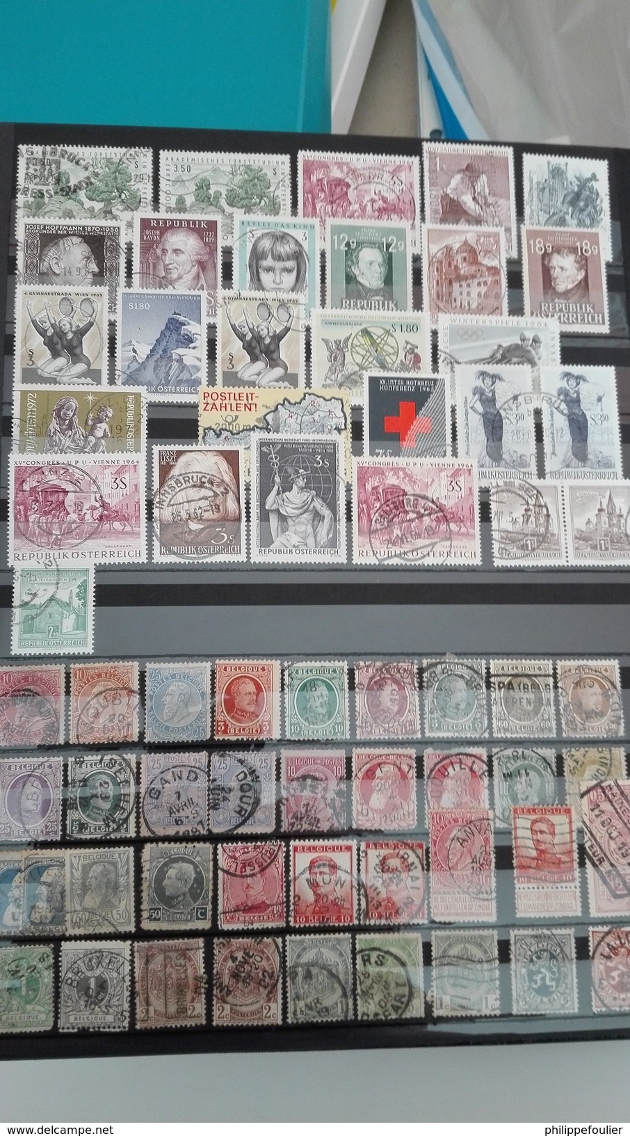 lots timbres européens + pays de l 'Est dans album
