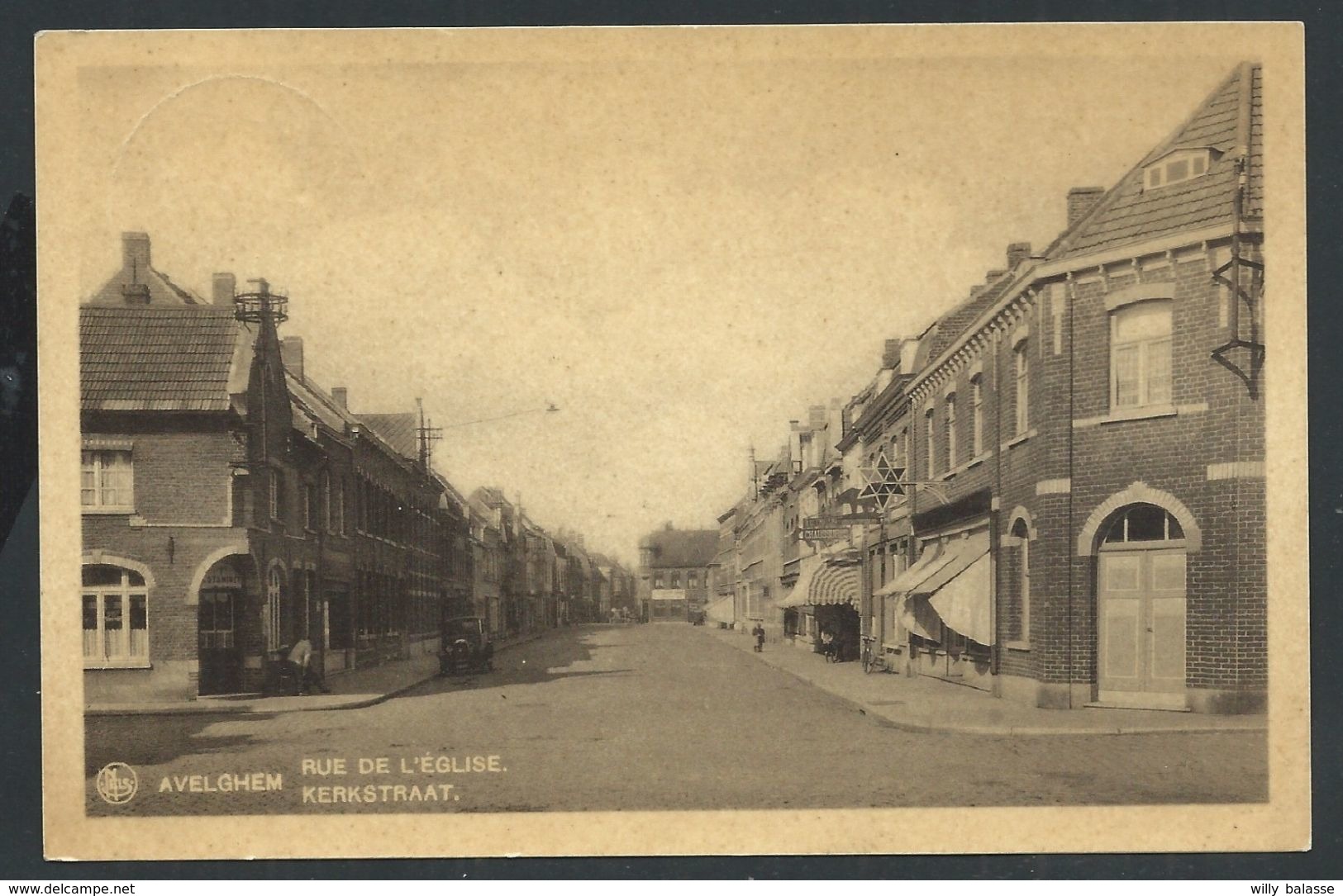 CPA  Avelghem Rue De L'Eglise  Kerkstraat - Avelgem