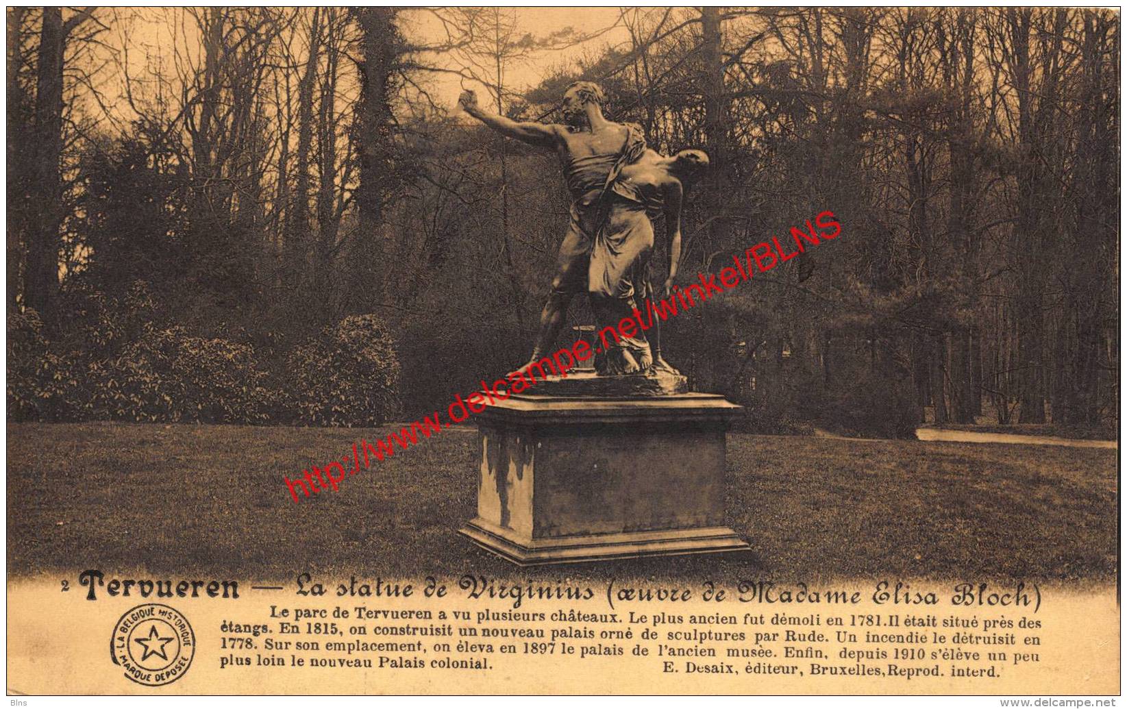 La Statue De Virginius - Elisa Bloch - Parc De Tervueren - Tervuren Tervueren - Tervuren