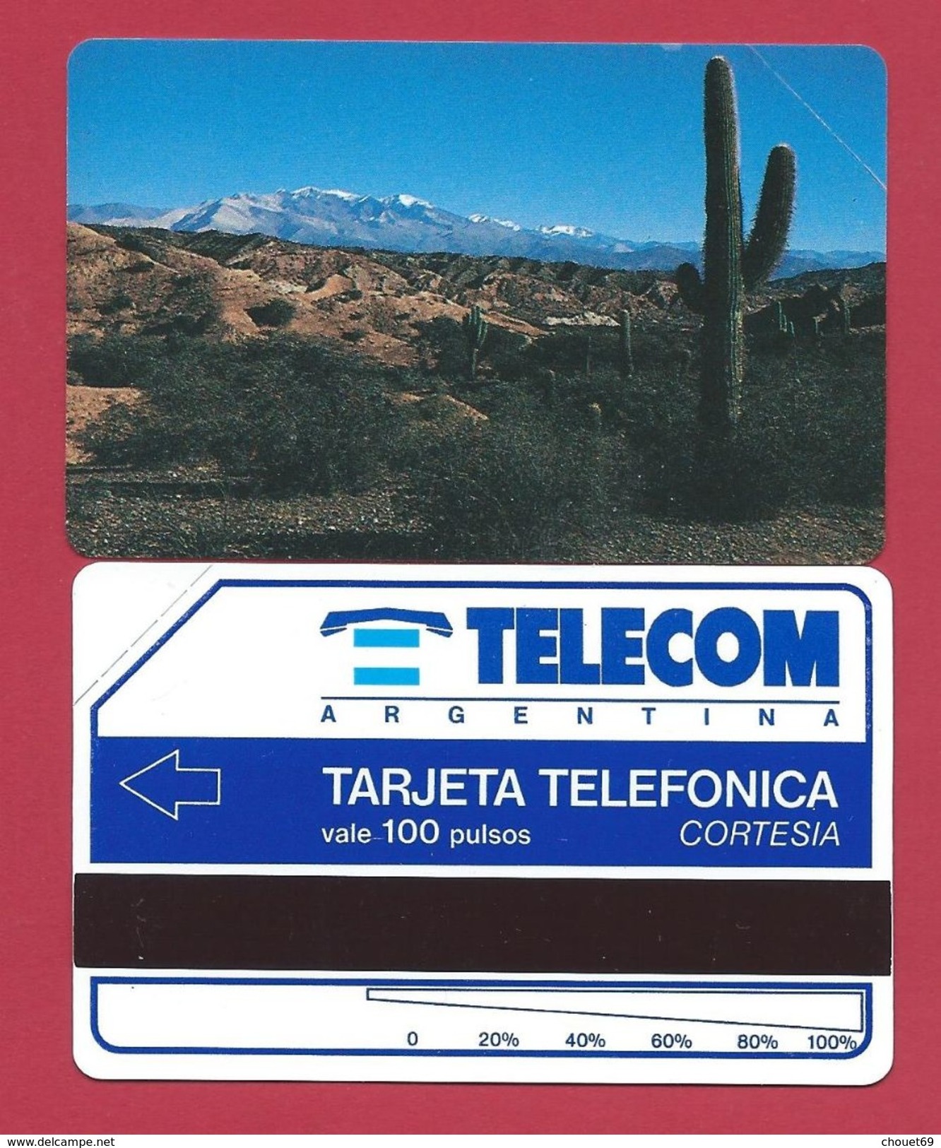 C5 100 U Desert CORTESIA Telecom Argentina - 3000 Ex - 1992 - URMET Neuve Mint - Argentine