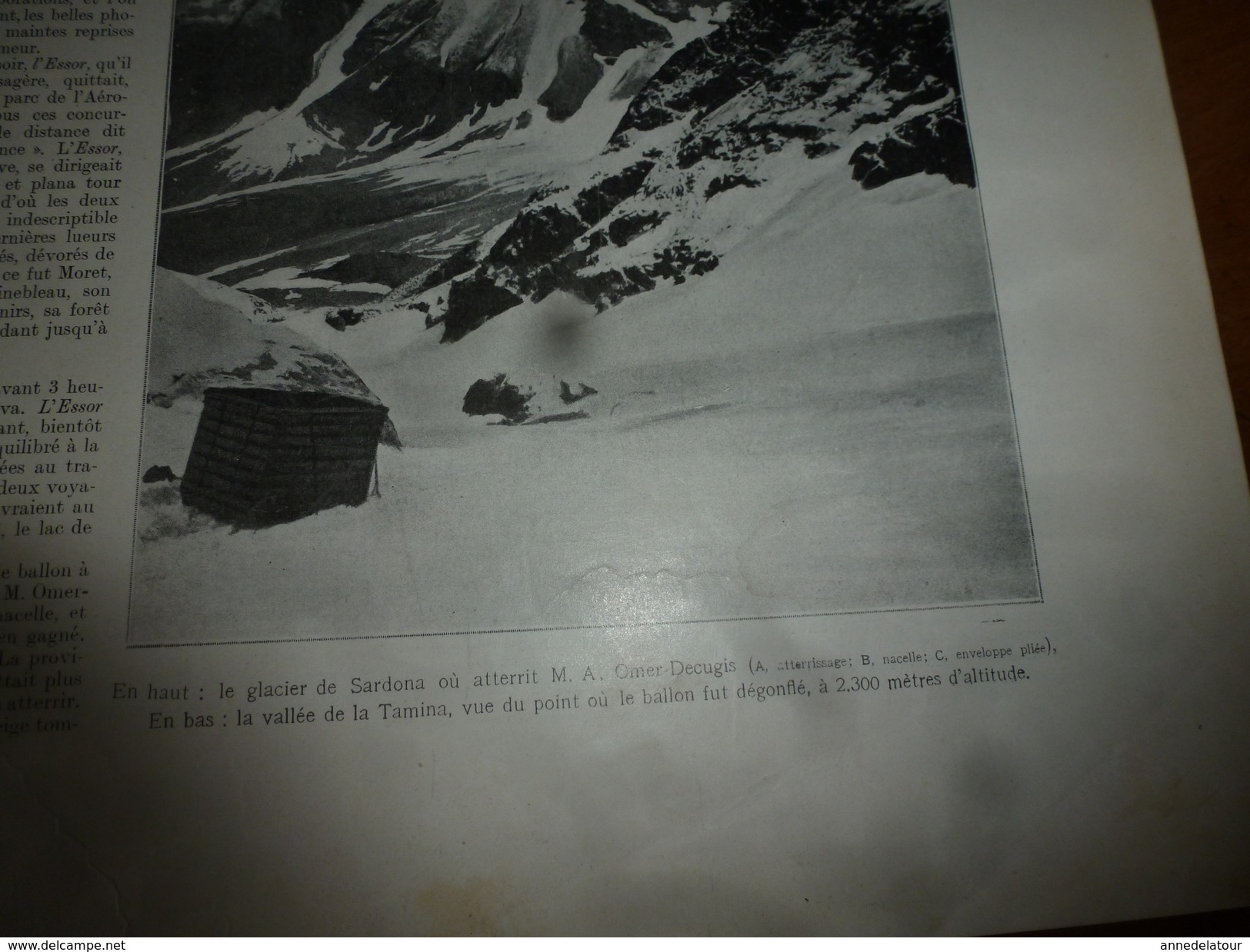 1910 L'ILLUSTRATION:Casablanca;L'ESSOR sur glacier Sardona;Meeting à Bournemouth;Dirigeable Ville-de-Lucerne;Cette ;etc