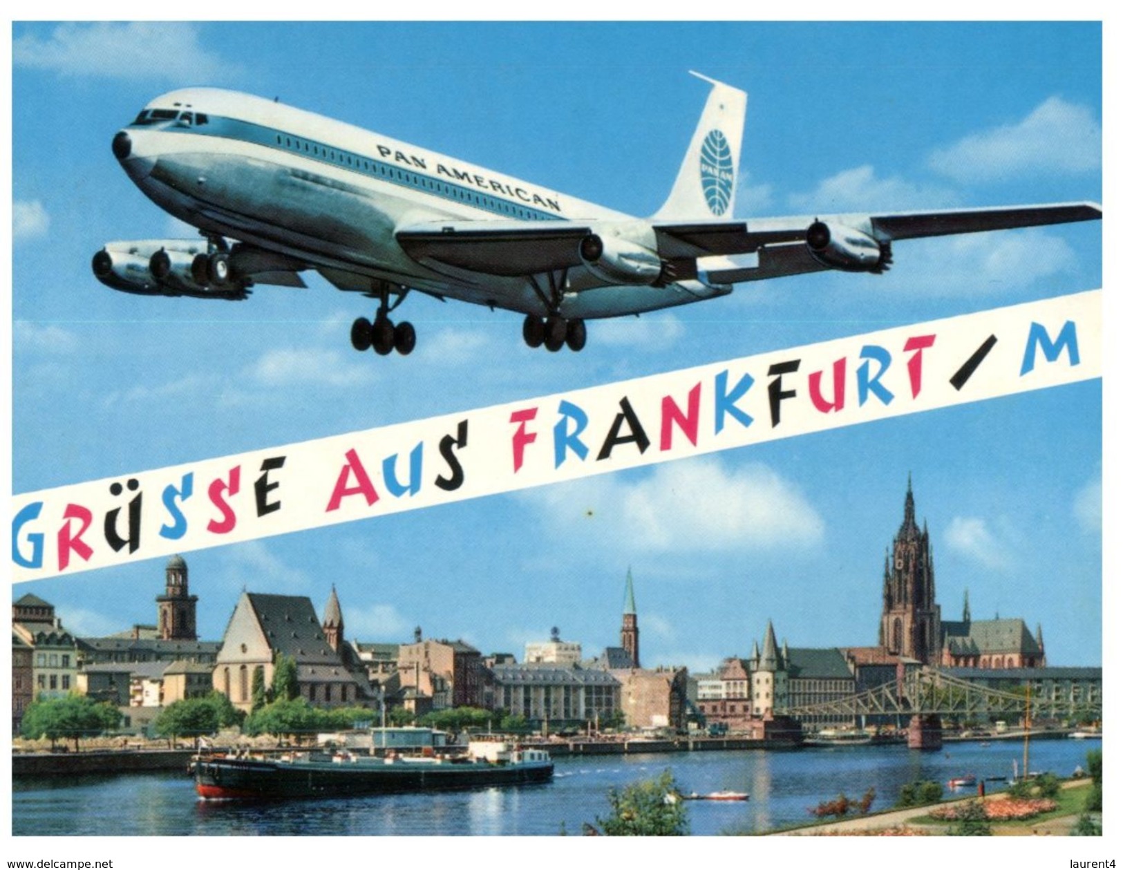 (M+S 405) Germany  - Frankfiurt With Pan American Aircraft Landing - 1946-....: Moderne