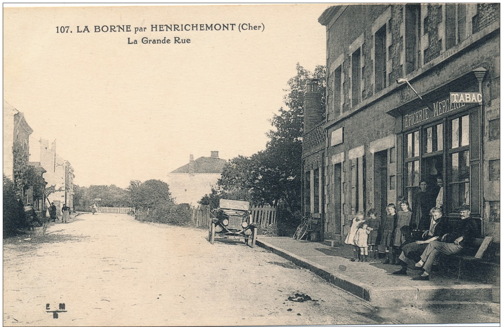 G146 - 18 - LA BORNE Par HENRICHEMONT - Cher - La Grande Rue - Autres & Non Classés