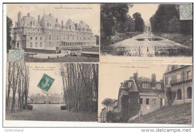 France 76 - Eu - Lot De 12 Cartes Sur Le Château   - Achat Immédiat - Eu