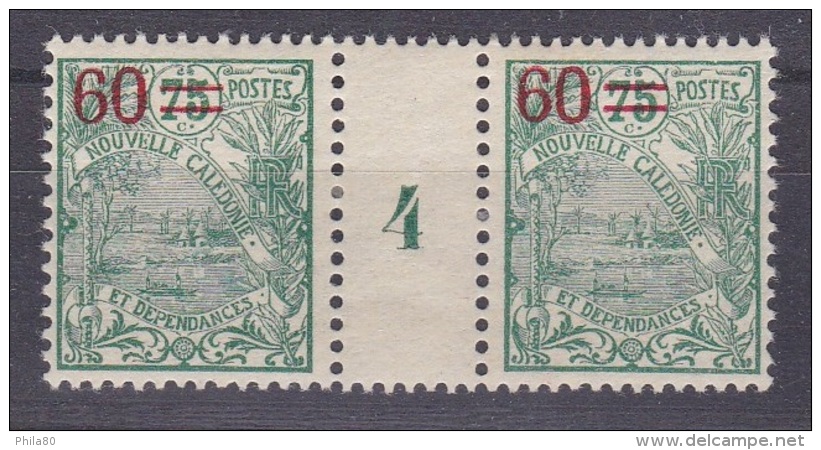Nouvelle Calédonie N°130 Millésime 4 Neuf Sans Gomme - Unused Stamps