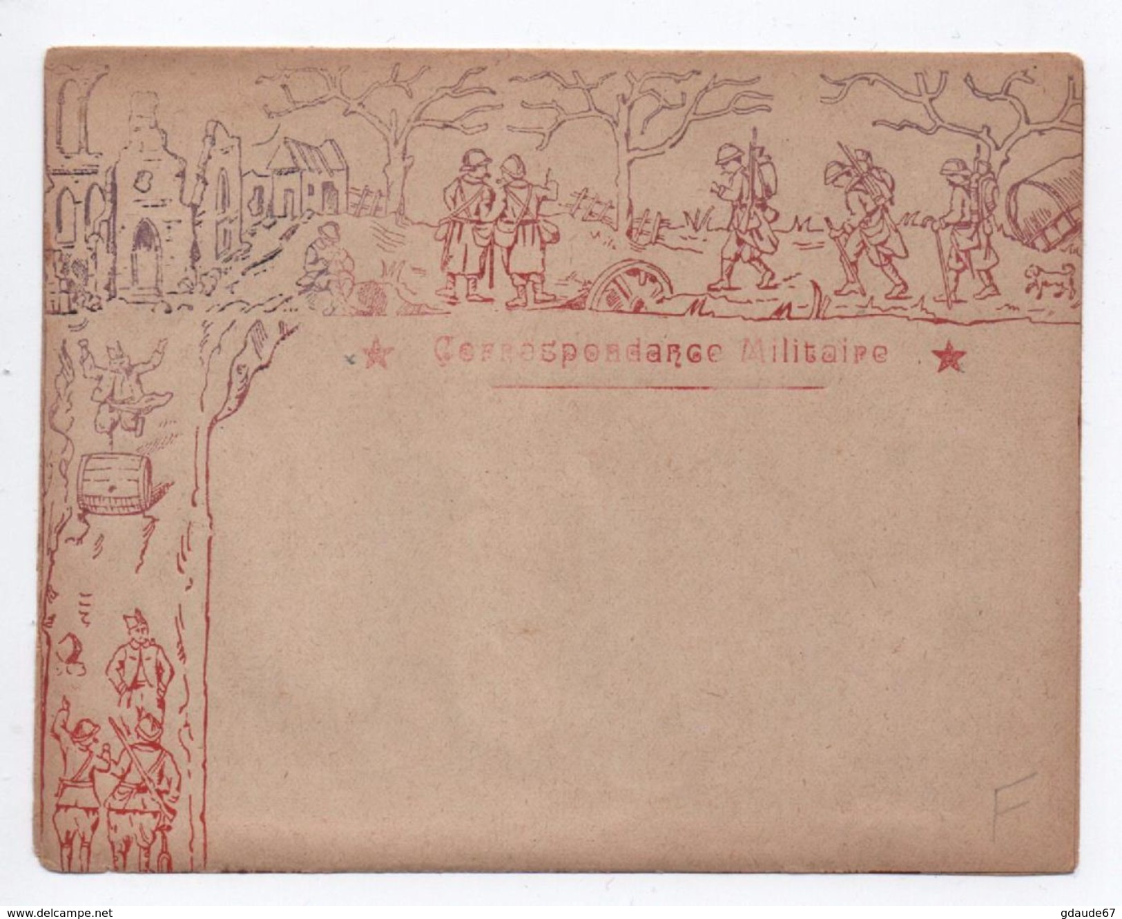 RARE CARTE LETTRE Pour FRANCHISE MILITAIRE FM - Lettres & Documents