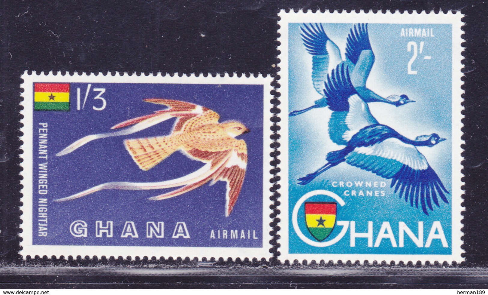 GHANA AERIENS N°    5 & 6 ** MNH Neufs Sans Charnière, TB (D2334) - Ghana (1957-...)