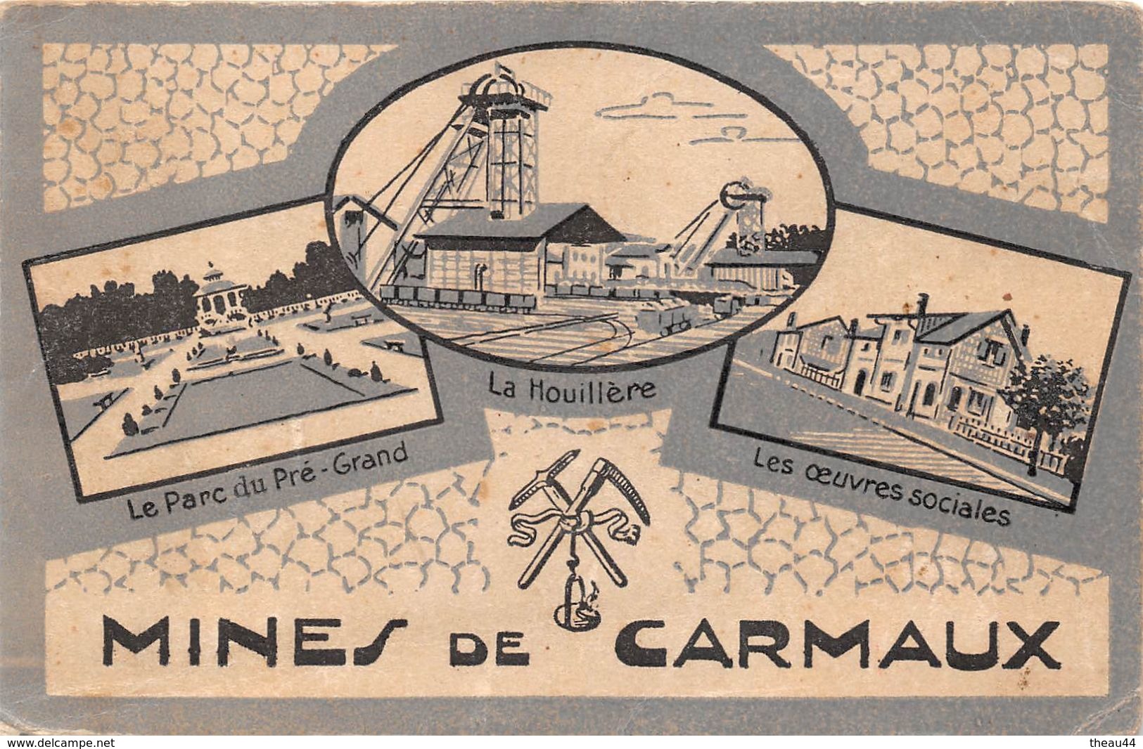 ¤¤  -  CARMAUX  -  Carte, Document Des Mines - Parc Du Pré-Grand - Houillère - Les Oeuvres Sociales  -  ¤¤ - Carmaux