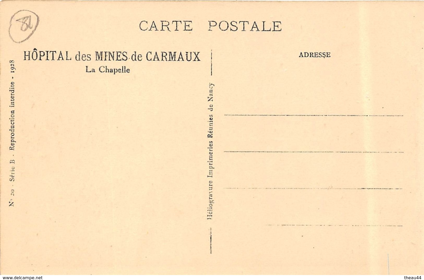 ¤¤  -  CARMAUX  -  Les Mines  -  L'Hopital   -  La CHapelle   -  ¤¤ - Carmaux