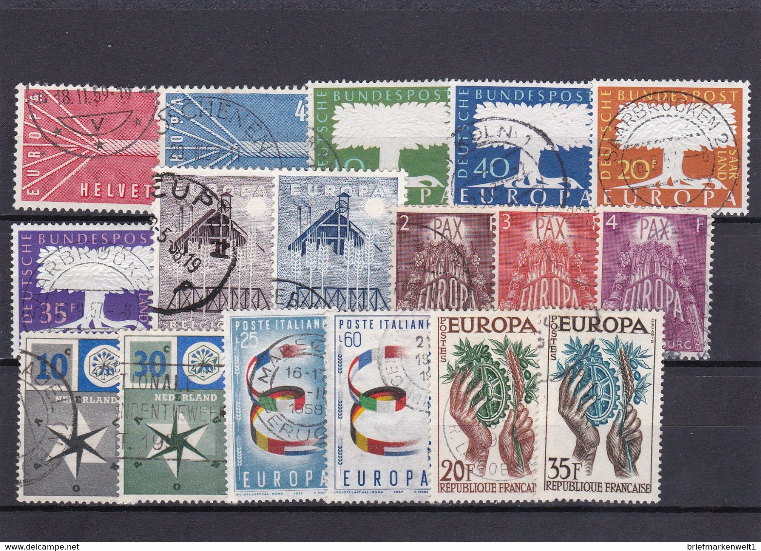 Europa Cept, Kpl. Jahrgang 1957, Gest. (T 18817) - Full Years