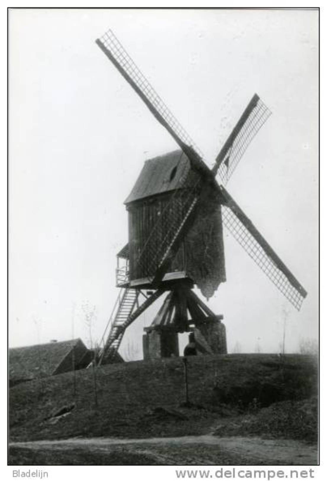 REET Bij Rumst (Antw.) - Molen/moulin/mill - Verdwenen Molen Van Keizer Karel. Zeldzame Opname (ca. 1920) - Rumst