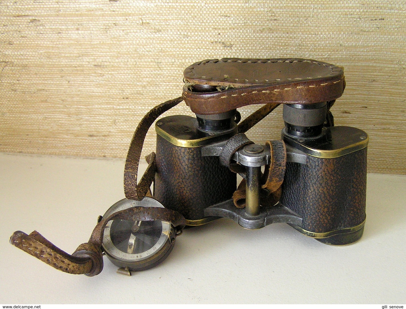 WWII German Binoculars Carl Zeiss Jena Nedinsco Venlo Silvamar 6x30 W/case - Optik