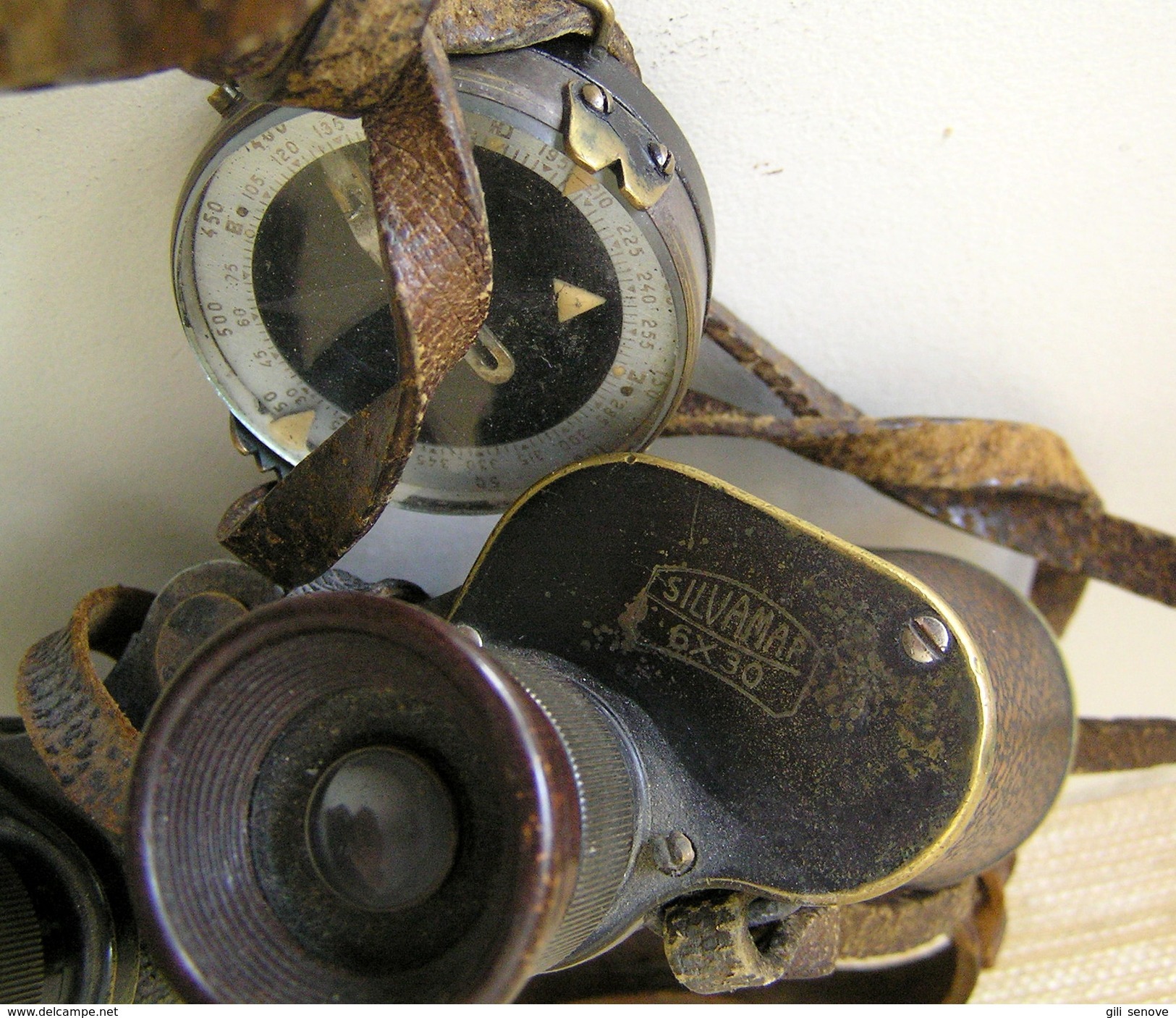 WWII German Binoculars Carl Zeiss Jena Nedinsco Venlo Silvamar 6x30 W/case - Optique