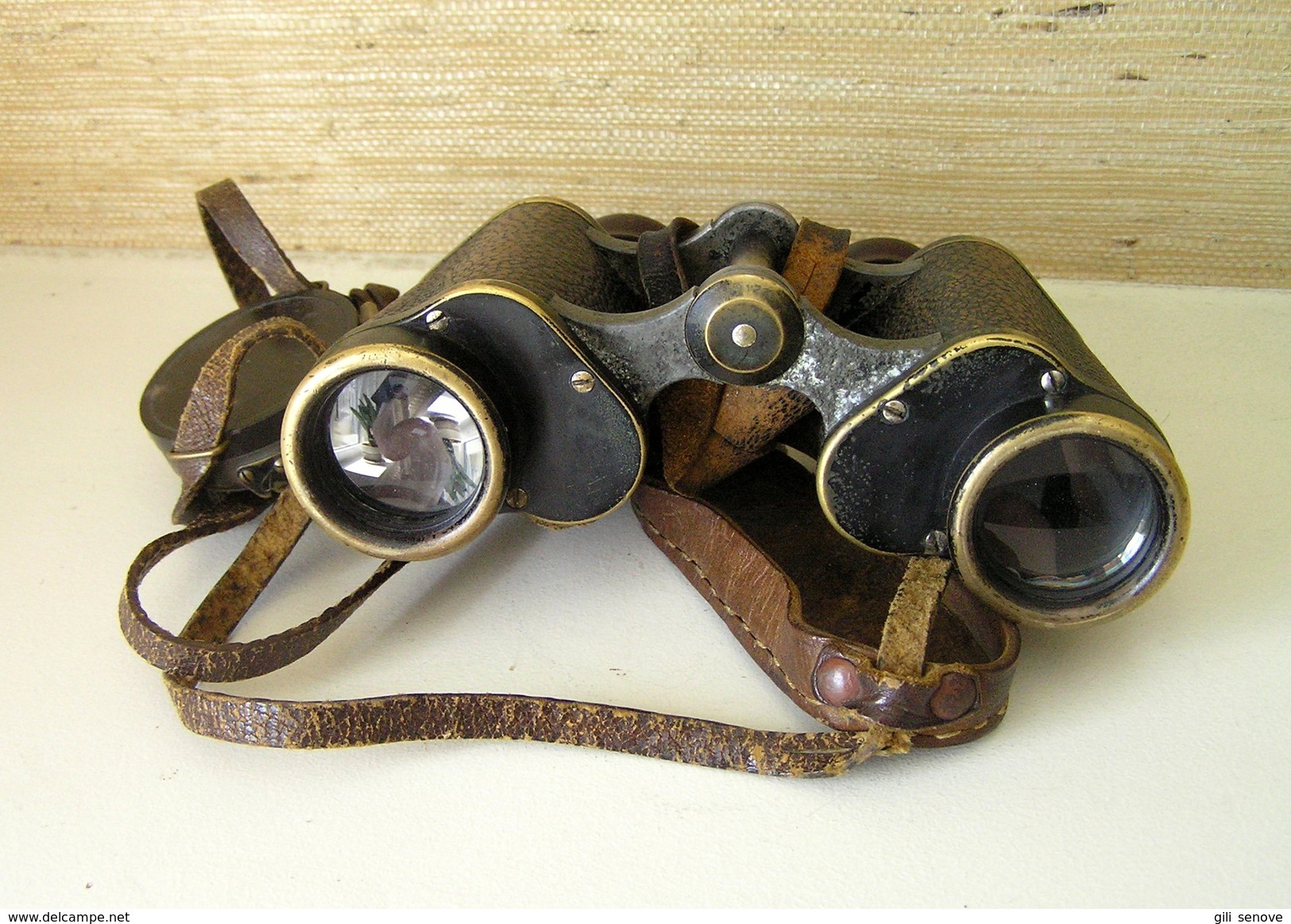 WWII German Binoculars Carl Zeiss Jena Nedinsco Venlo Silvamar 6x30 W/case - Optique