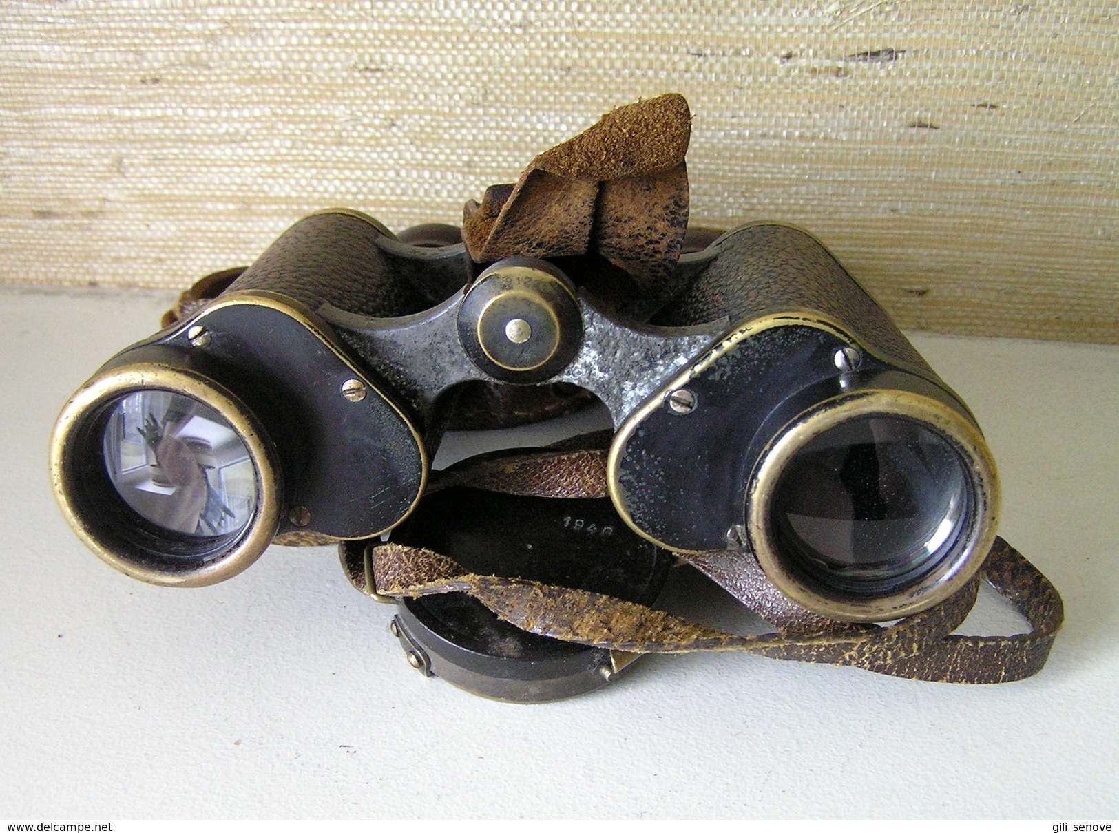 WWII German Binoculars Carl Zeiss Jena Nedinsco Venlo Silvamar 6x30 w/case