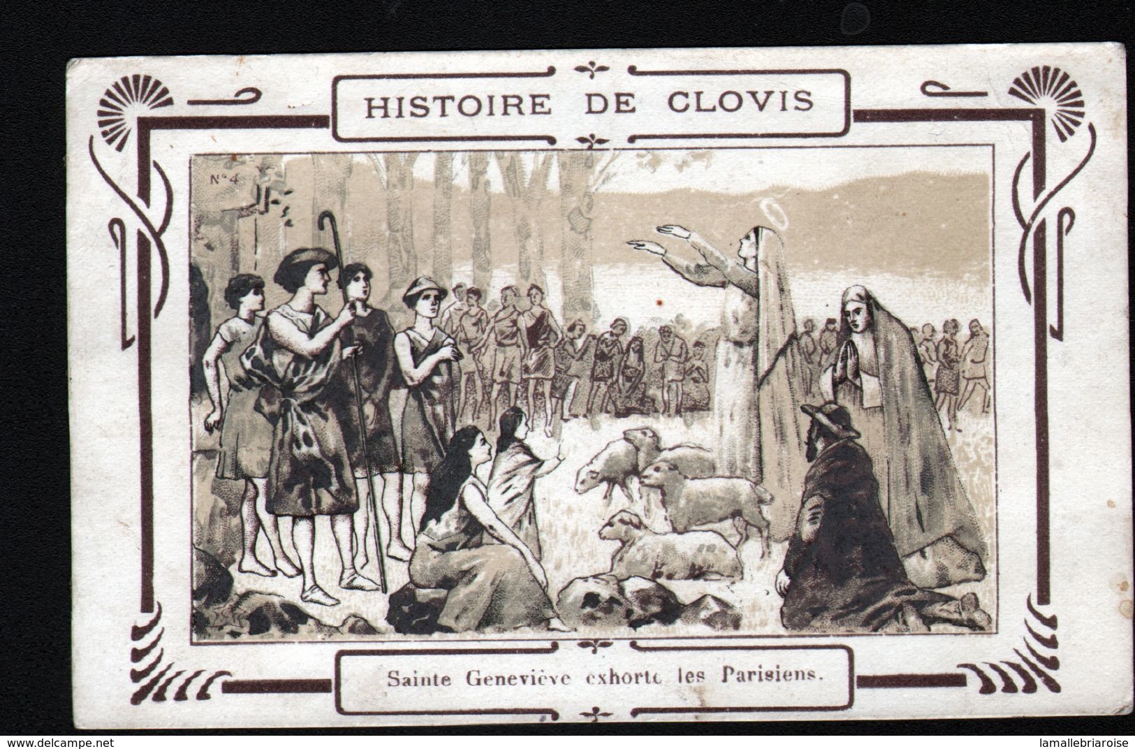 Histoire De Clovis, Sainte Genevieve Exhorte Les Parisiens - Histoire